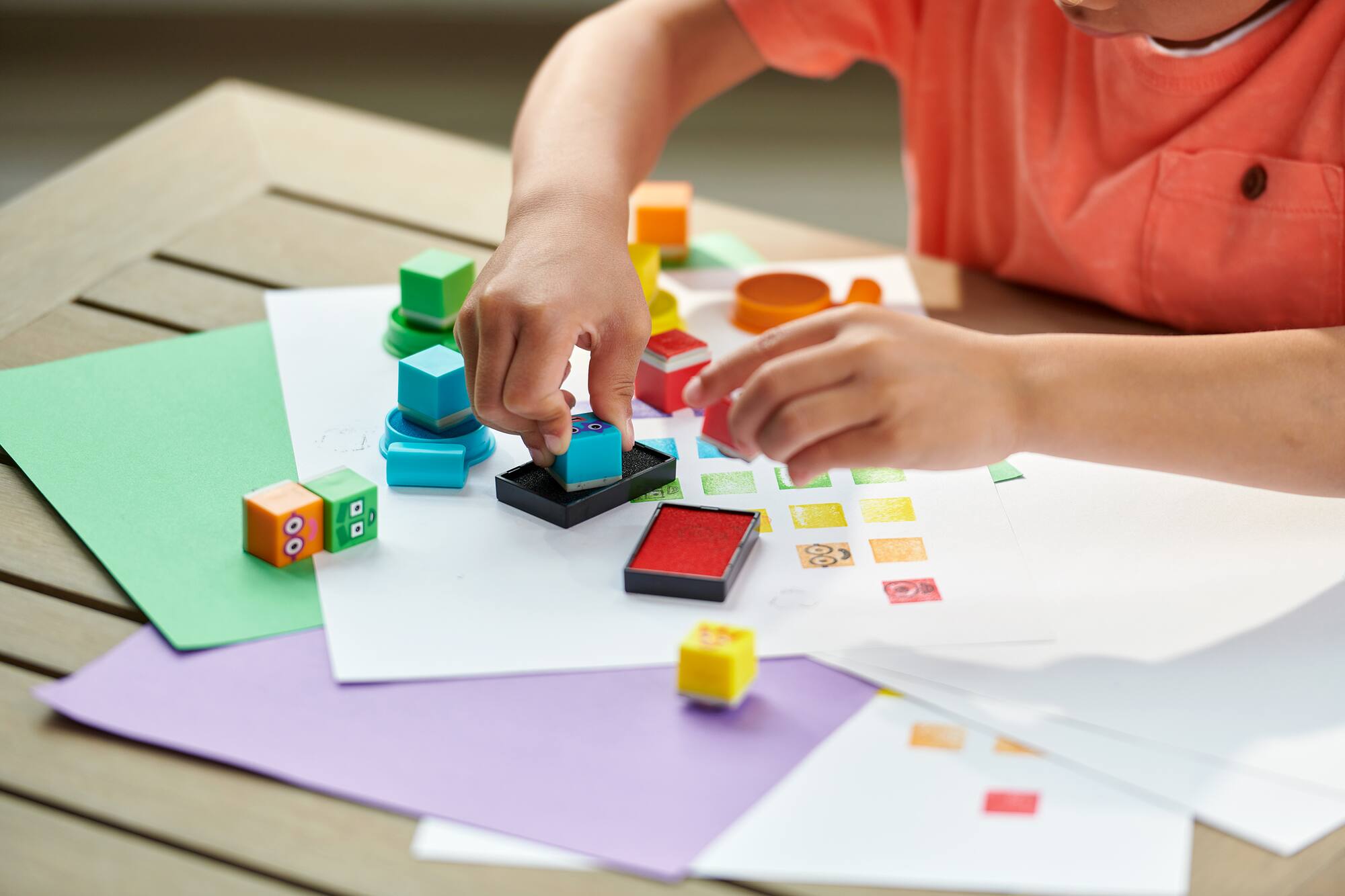 hand2mind Numberblocks Stampoline Park Stamp Activity Set
